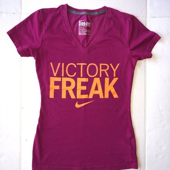 Nwot Womens XSmall Nike Slim Dri-Fit SS VNeck TShirt - Picture 1 of 6